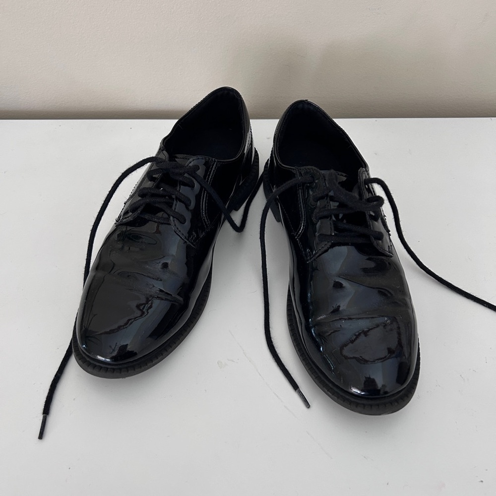 Black Glossy Dress Shoes for Boy